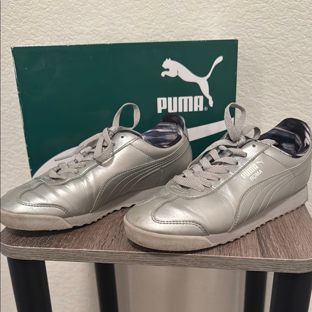 Puma Roma Silver Women’s Shoes by
